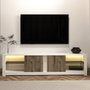 Hanah Home Soporte de TV Blanco y Roble